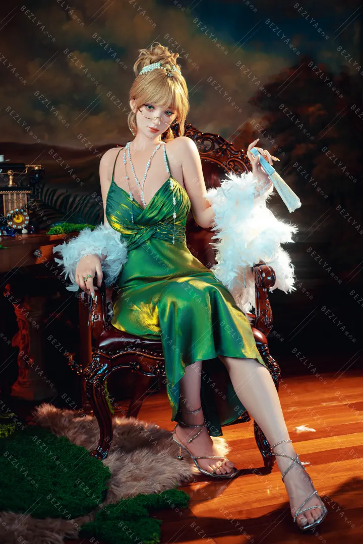 167cm (5ft6) F罩杯 輕量化 矽膠 性愛娃娃 活動下巴 头部 Angelica